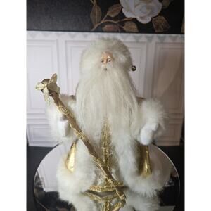 Silvestri Vintage Christmas Tree Topper Father Christmas Rare 12 Inches Tall